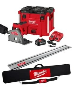 Milwaukee Tools Milwaukee M18 FUEL 6-1/2” Plunge Track Saw Kit With 55" Rail And Bag 2831-21-BUNDLE