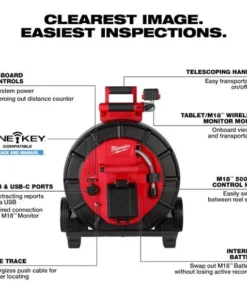 Milwaukee Tools Milwaukee M18 200’ Mid-Stiff Pipeline Inspection System 2975-22 -Milwaukee Tool-shop walkaround 2975 22